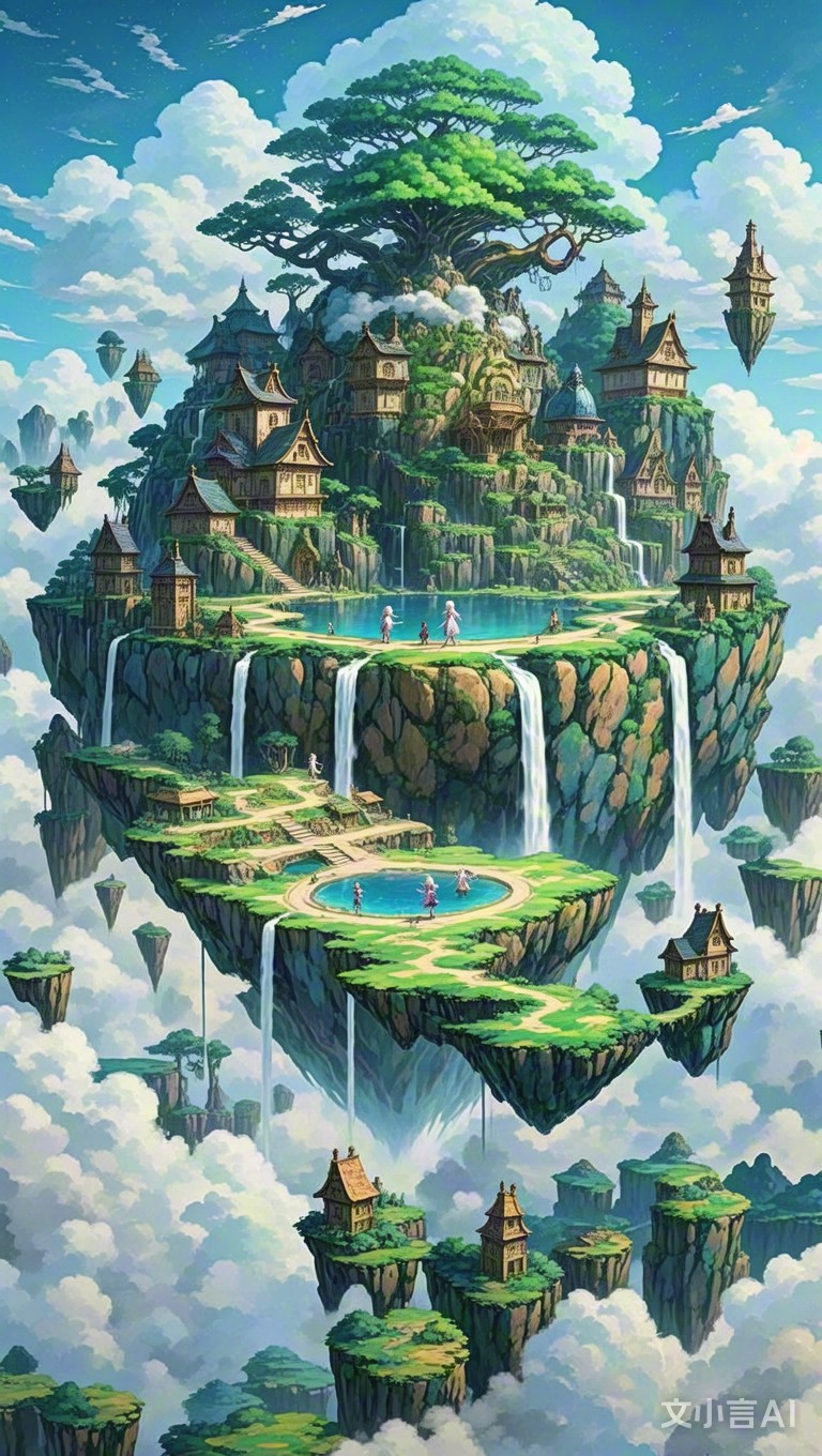 精灵们的浮空岛 第几版浮空岛自己都忘了.#世界树之语者