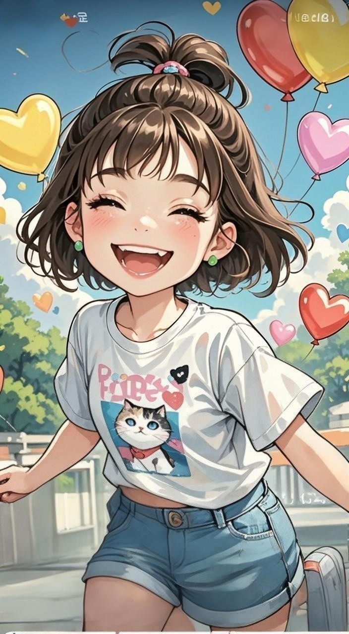 生活偶尔沉闷,还好有这样灿烂的卡通笑容!