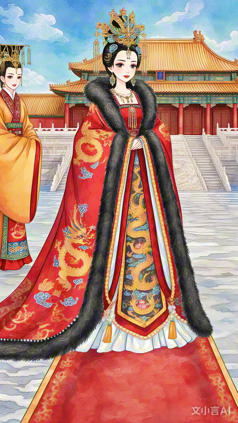 古代皇后图片宋朝最美丽皇后凤朝服流苏皇后汉服皇后娘娘古装皇后华丽