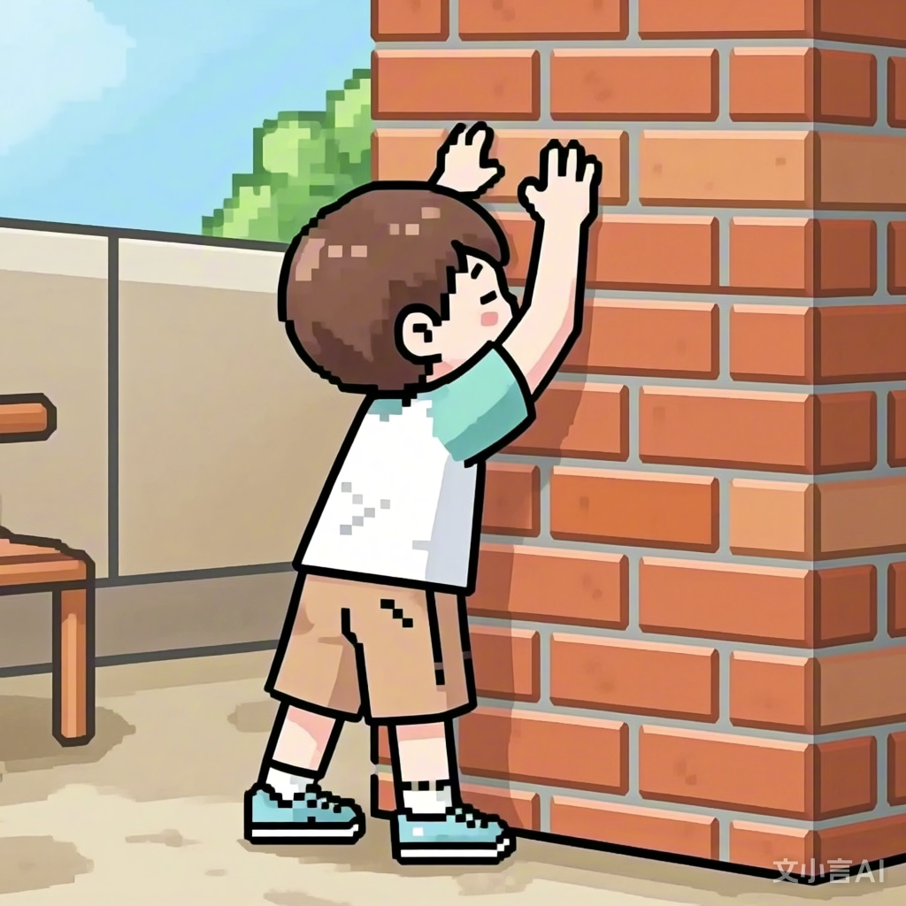 玩捉迷藏的小朋友