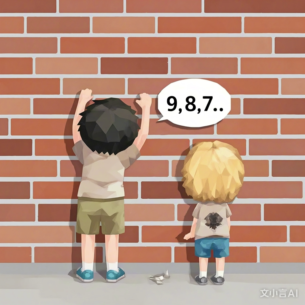 玩捉迷藏的小朋友